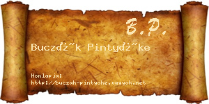 Buczák Pintyőke névjegykártya